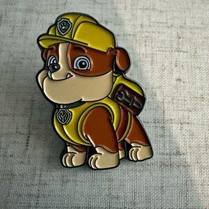 Paw Patrol Enamel Pin Mighty Pubs Rubble Enamel Pin